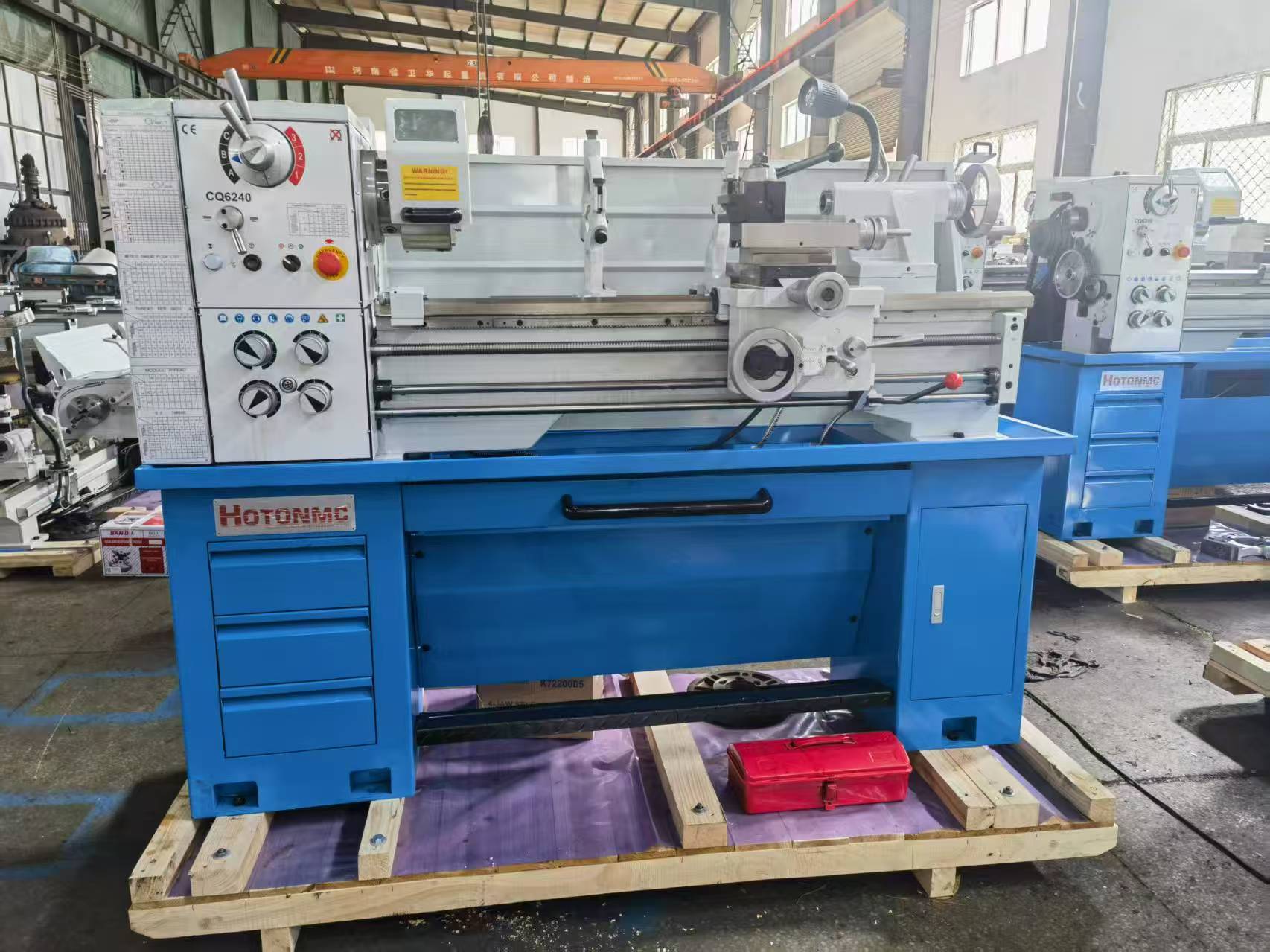 Lathe Machine CQ6240 and Hydraulic Shear Machine QC11Y-6×2500 Shipment Containers